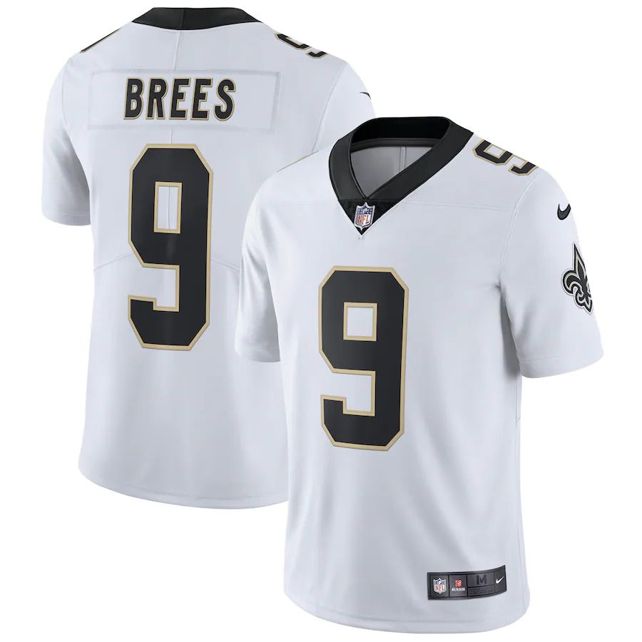 Men New Orleans Saints #9 Drew Brees Nike White Vapor Untouchable Limited Player NFL Jersey->new orleans saints->NFL Jersey